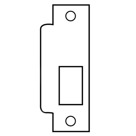 Sargent C908 LHR BLACK Curved Lip Strike for 8300, 8900, 9900 Series Exit Devices, LHR, Black Finish C908LHRBLACK